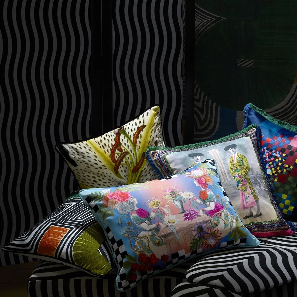 Christian Lacroix Flowered Craie Cushion Corinne Crowley