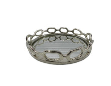 Indlæs billede til gallerivisning Link Round Mirror Tray with Nickel, 2 sizes