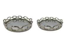 Indlæs billede til gallerivisning Link Round Mirror Tray with Nickel, 2 sizes