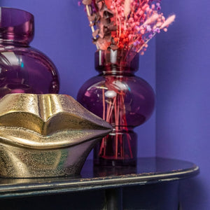 Decorative Gold Lips Vase