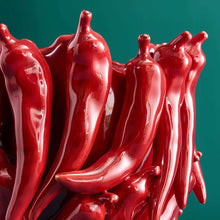 Load image into Gallery viewer, The Chilies Vase, Bordeaux Red