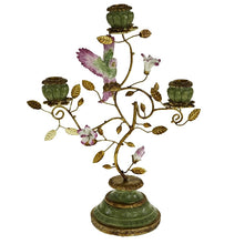 Indlæs billede til gallerivisning Parrot Candle Holder, Green and Gold