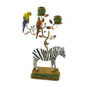 Zebra Candle Holder