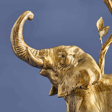 Indlæs billede til gallerivisning Gold Elephant Candle Holder