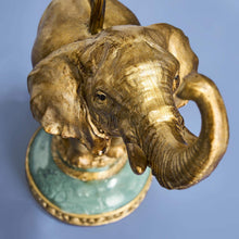 Load image into Gallery viewer, Gold Elephant Candle Holder