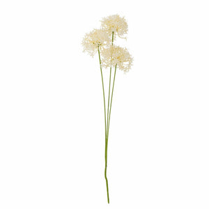 Allium Artificial Stem, White