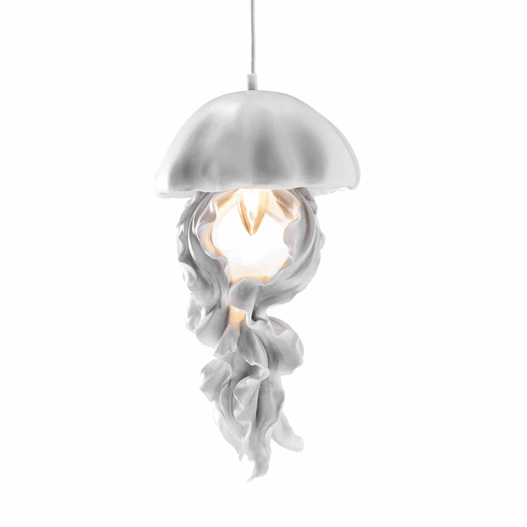 Ava Jelly Fish Ceiling Lamp, White