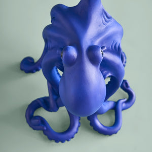 Baby Otto Octopus Table Lamp, Blue from overhead