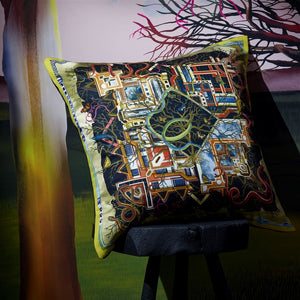 Christian Lacroix Archeologie Mosaique Cushion on stool