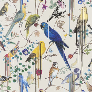 Christian Lacroix Birds Sinfonia Wallpaper in Jonc (Off-white)