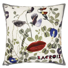 Load image into Gallery viewer, Christian_Lacroix_Dame_Nature_Printemps_Cushion_Front_Details