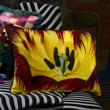 Load image into Gallery viewer, Christian_Lacroix_Eclosion_Agate_Cushion_Reverse_on_Sofa