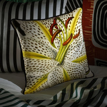 Load image into Gallery viewer, Christian_Lacroix_Flowered_Craie_Cushion_on_Sofa