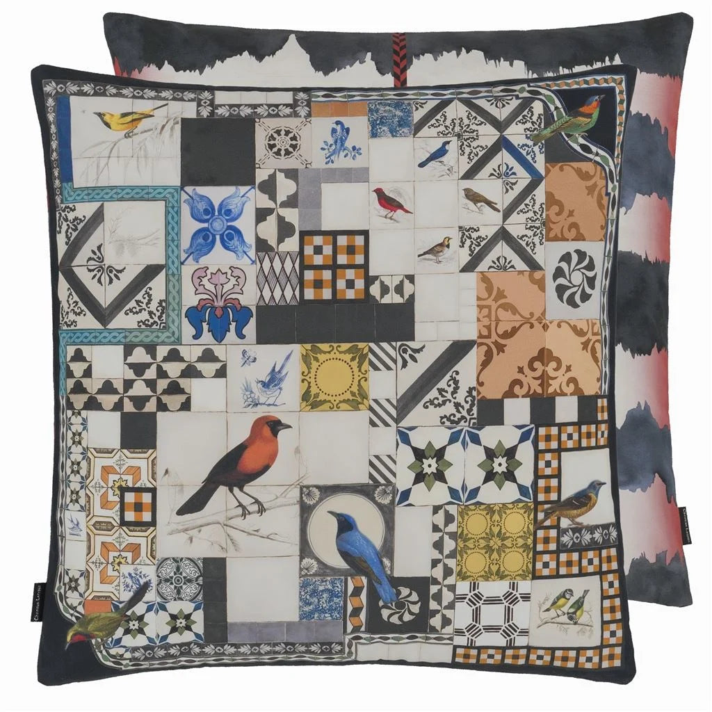 Christian Lacroix Lisboa Spring Tomate Cotton Cushion