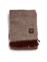 Load image into Gallery viewer, Coco Light Purple Mohair Wool Throw Blanket