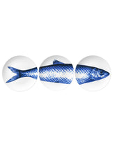 Load image into Gallery viewer, Delft Blue Fish Plate, Triptych