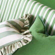 Indlæs billede til gallerivisning Designers Guild Berkeley Stripe Celadon Cushion Detail