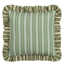 Indlæs billede til gallerivisning Designers Guild Berkeley Stripe Celadon Cushion Reverse