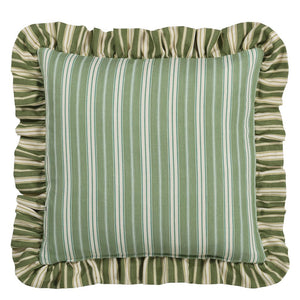 Designers Guild Berkeley Stripe Celadon Cushion Reverse