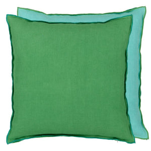 Designers Guild Brera Lino Emerald & Capri Cushion