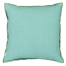 Load image into Gallery viewer, Designers Guild Brera Lino Emerald &amp; Capri Cushion Reverse