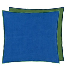 Load image into Gallery viewer, Designers Guild Brera Lino Lagoon &amp; Emerald Cushion