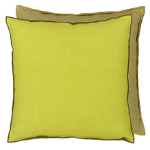 Load image into Gallery viewer, Designers Guild Brera Lino Lime &amp; Moss Cushion