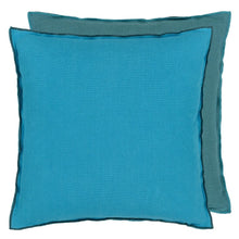 Load image into Gallery viewer, Designers Guild Brera Lino Ocean &amp; Teal Cushion