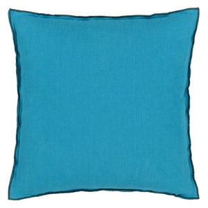 Designers Guild Brera Lino Ocean & Teal Cushion Front