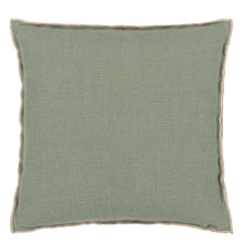 Load image into Gallery viewer, Designers Guild Brera Lino Thyme &amp; Pebble Cushion Front