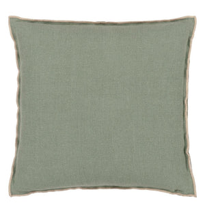 Designers Guild Brera Lino Thyme & Pebble Cushion Front