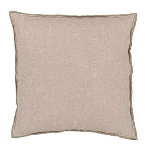 Designers Guild Brera Lino Thyme & Pebble Cushion Reverse