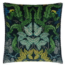 Load image into Gallery viewer, Designers Guild Brocart Décoratif Velours Noir Cushion Reverse