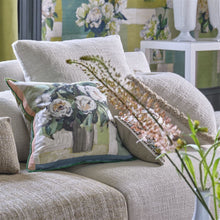 Load image into Gallery viewer, Designers Guild Celadon Vase Cameo Cushion