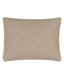 Load image into Gallery viewer, Designers Guild Cartouche Linen Velvet Cushion Reverse