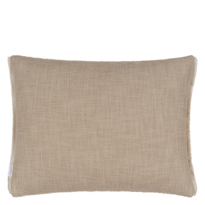 Designers Guild Cartouche Linen Velvet Cushion Reverse