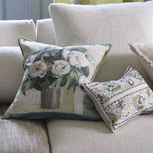 Load image into Gallery viewer, Designers Guild Celadon Vase Cameo Cushion