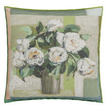 Load image into Gallery viewer, Designers Guild Celadon Vase Cameo Cushion