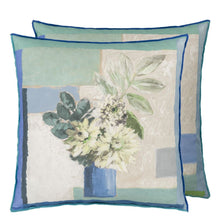 Load image into Gallery viewer, Designers Guild Celadon Vase Delft Cushion