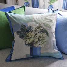 Load image into Gallery viewer, Designers Guild Celadon Vase Delft Cushion