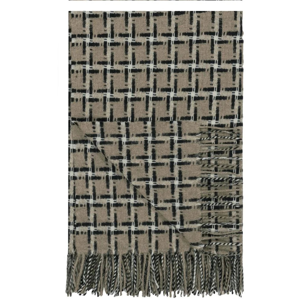 Designers Guild Clarendon Natural Merino Wool Throw