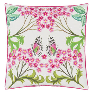 Designers Guild Eleonora Linen Fuchsia Cushion Reverse