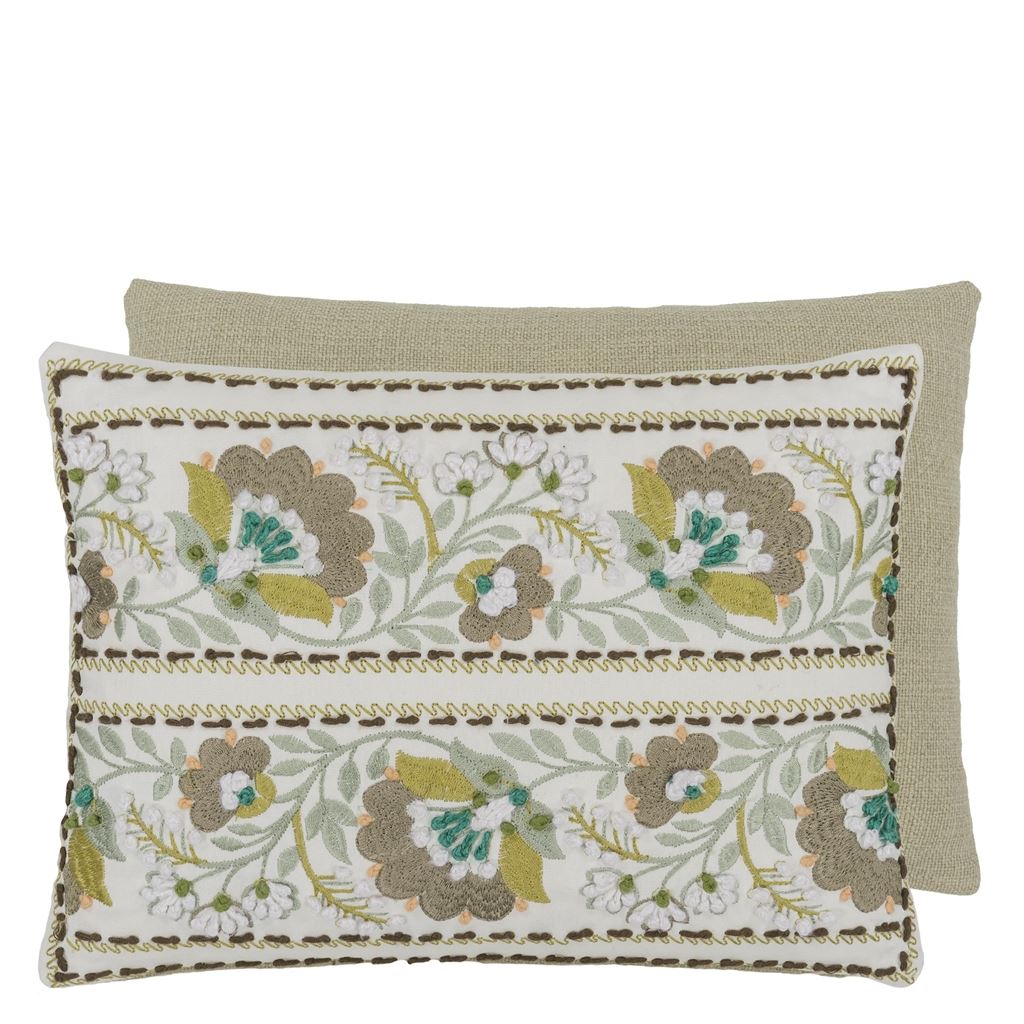 Designers_Guild_Enamel_Flower_Celadon_Cotton Cushion