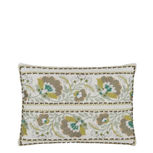 Load image into Gallery viewer, Designers Guild Enamel Flower Celadon Cushion