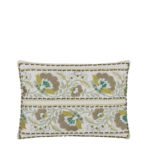 Designers Guild Enamel Flower Celadon Cushion