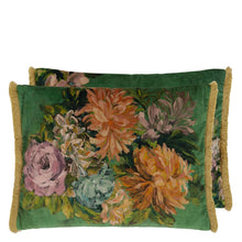 Load image into Gallery viewer, Designers Guild Fleurs d&#39;artistes Velours Vintage Green Cushion