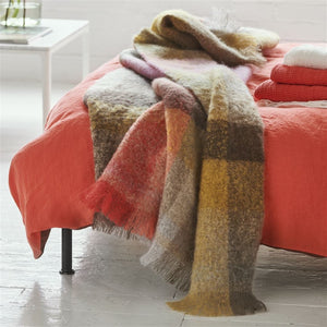 Designers Guild Fontaine Sepia Mohair Throw