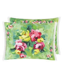 Load image into Gallery viewer, Designers Guild Ghirlanda Emerald Linen Cushion