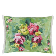 Load image into Gallery viewer, Designers_Guild_Ghirlanda_Emerald_Linen_Cushion Front