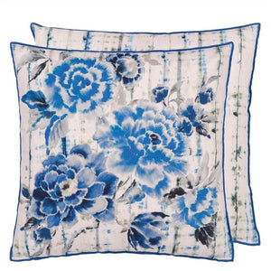 Designers Guild Kyoto Flower Indigo Cushion